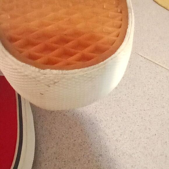 Unisex VANS OFF THE WALL RED SNEAKERS Size 43 - Picture 7 of 13